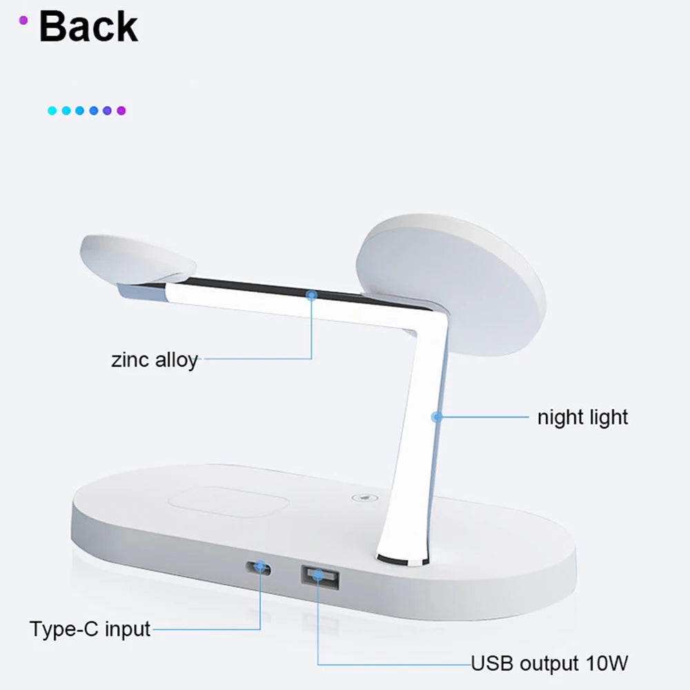 Chargeur 3 en 1 Sans Fil pour iPhone, Apple Watch et AirPods